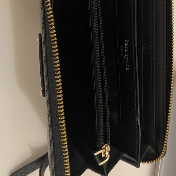 Kate Spade Wallet - Large Black Leather - Picture 4 of 5